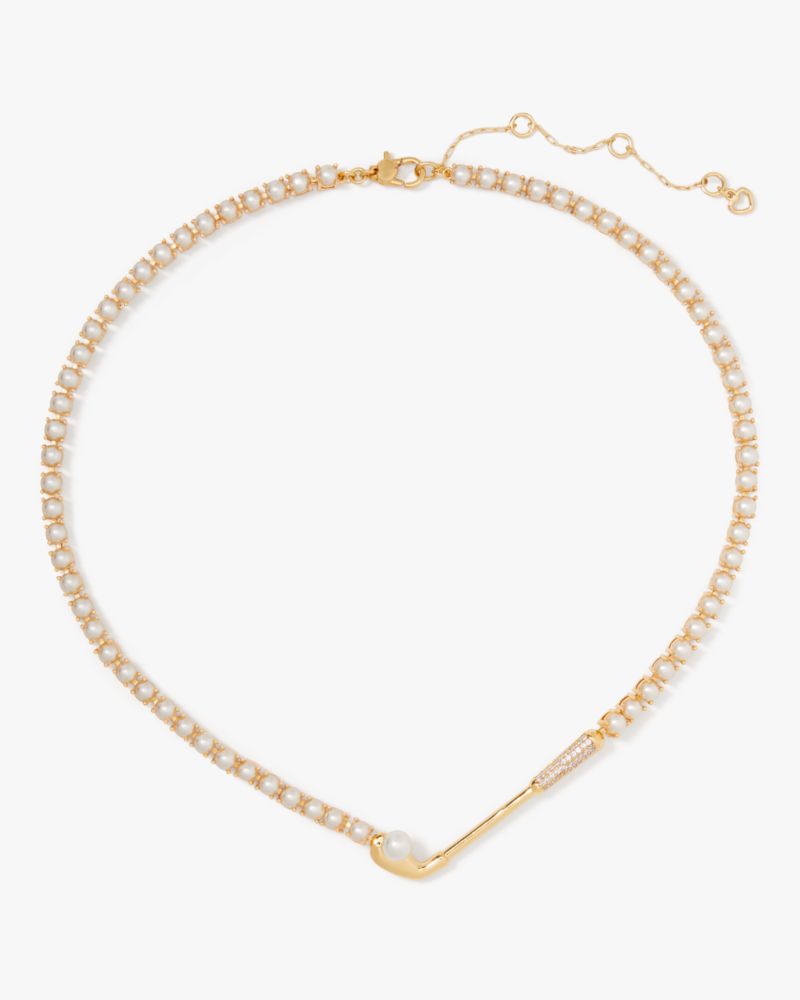 Kate Spade Hole In One Club Tennis Necklace In Gold