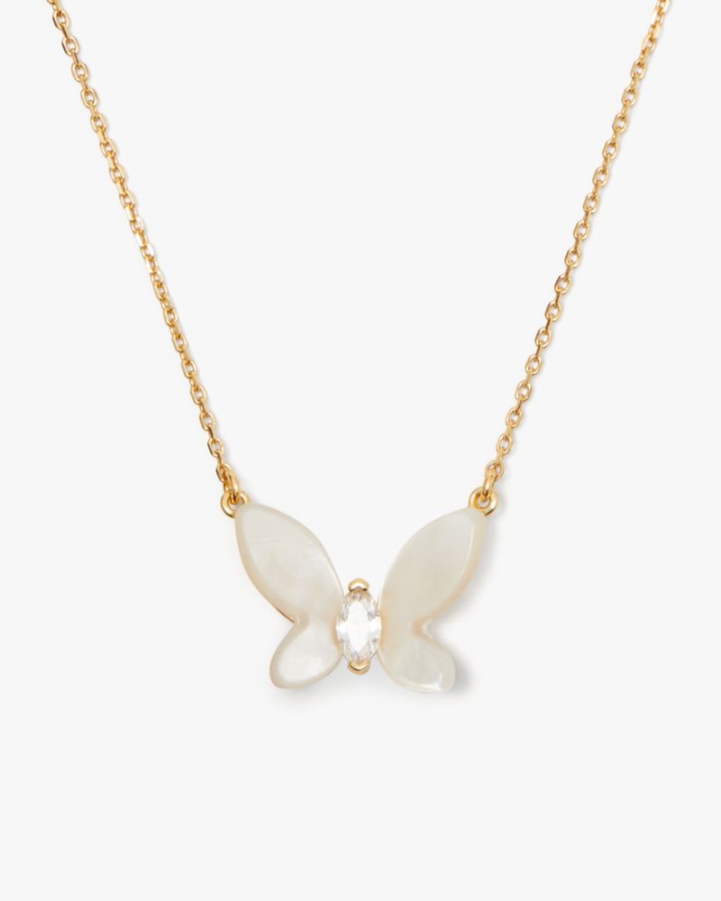 Kate Spade Social Butterfly Statement Pendant In Gold