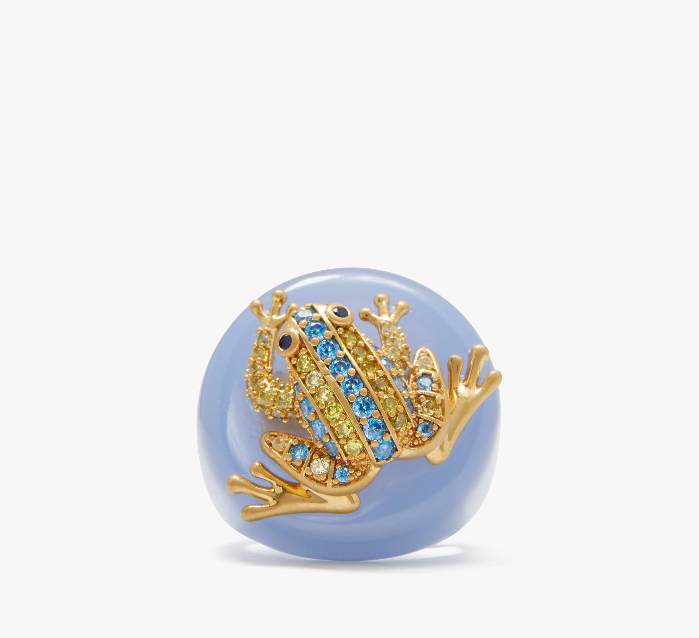 Kate Spade Take The Leap Cocktail Ring In Blue/multi