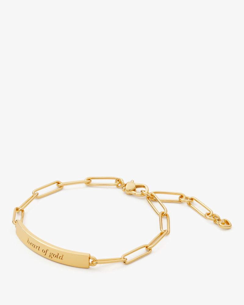 Shop Kate Spade Heart Of Gold Id Bracelet