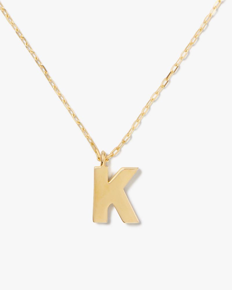 Kate Spade Fine Love Letter K Initial Pendant