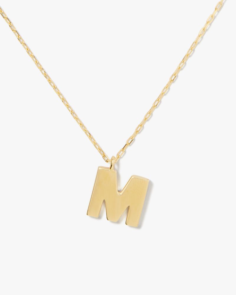 Kate Spade Fine Love Letter M Initial Pendant