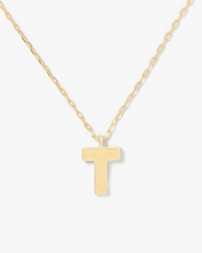 Kate Spade Fine Love Letter T Initial Pendant