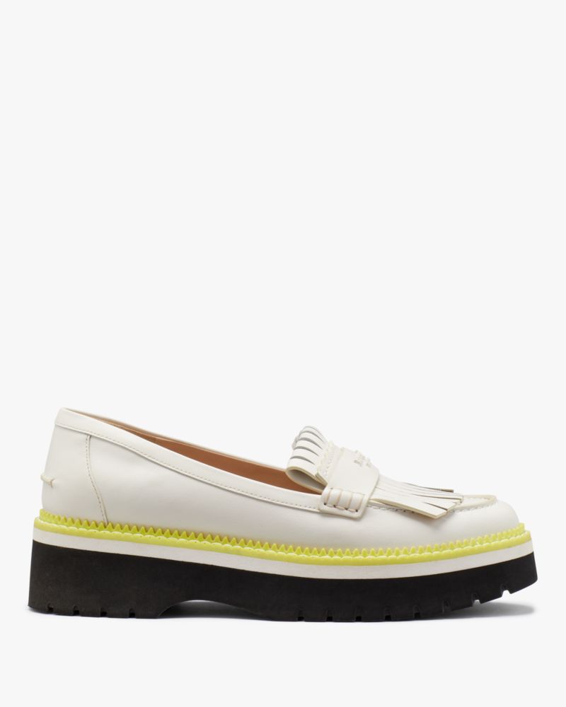 Kate Spade Caddy Loafers In Cream