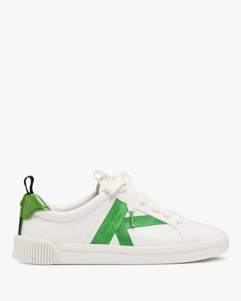 K As In Kate Smooth Leather Court Sneaker