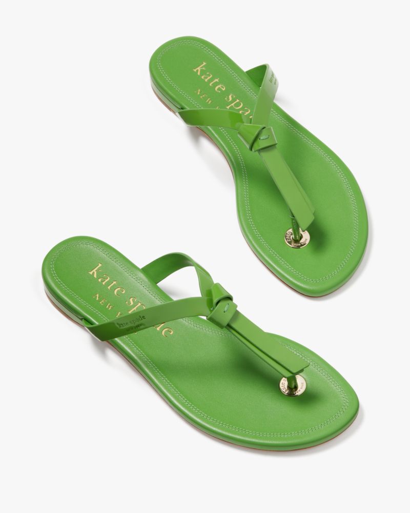 Kate Spade Knott Slide Sandals In Ks Green