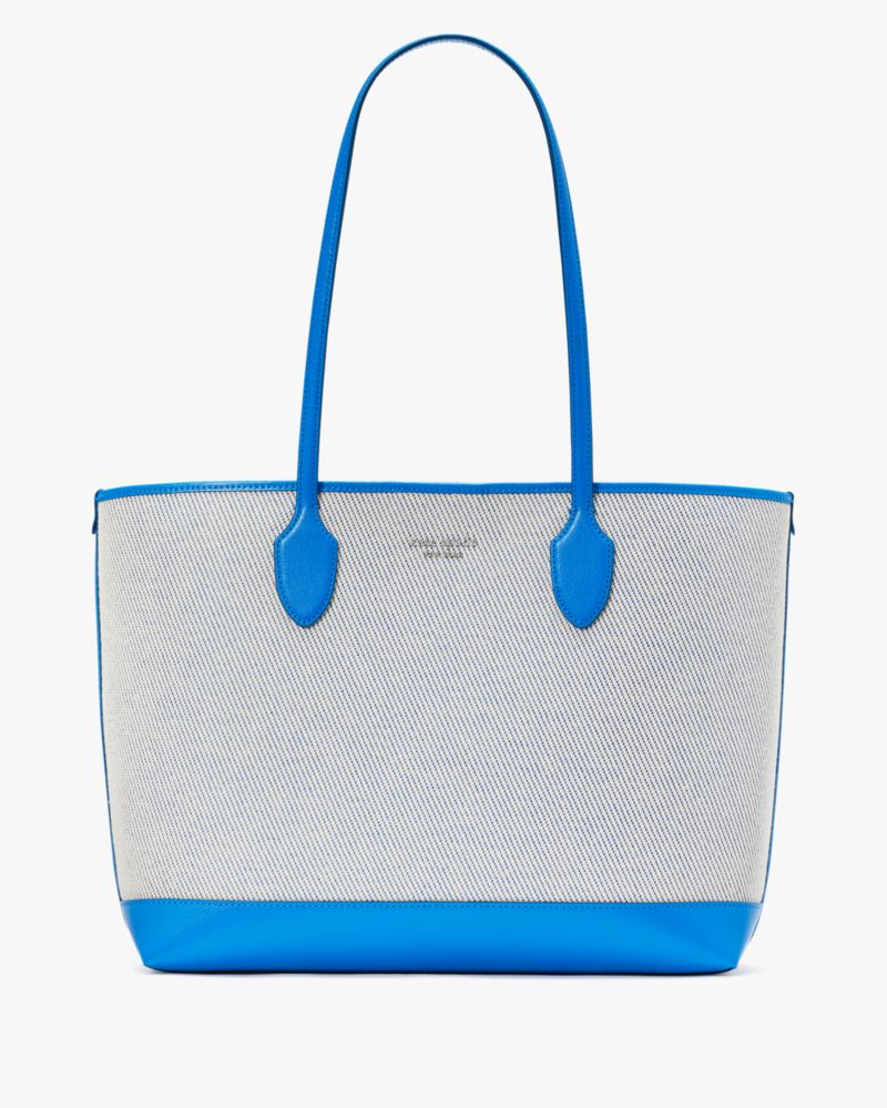 Shop Kate Spade Bleecker Canvas Large Tote In Summer Night