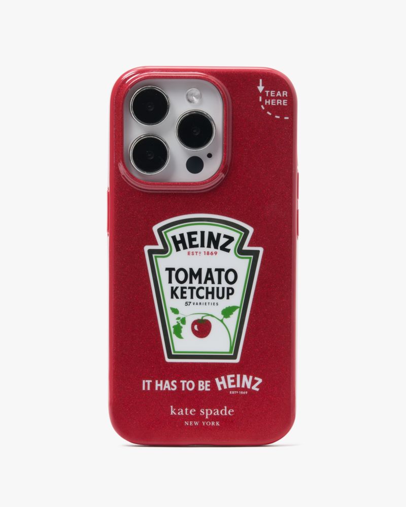 Heinz X Kate Spade New York Glitter iPhone 15 Pro Case