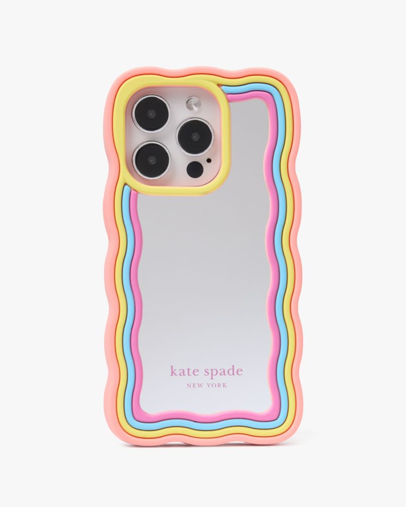 Kate Spade Rainbow Mirrored Iphone 15 Case In Multi