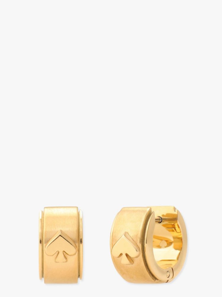 Kate Spade Spot The Spade Kleine Metall-Creolen