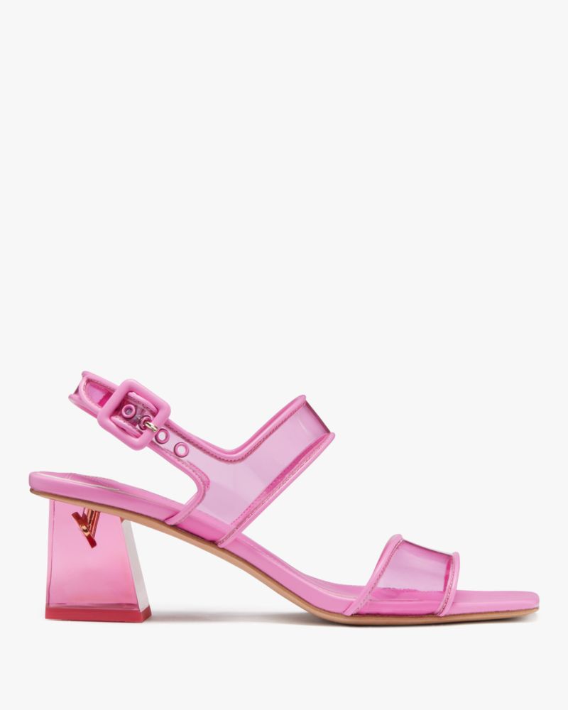 Shop Kate Spade Milani Lucite Heels In Carousel Pink