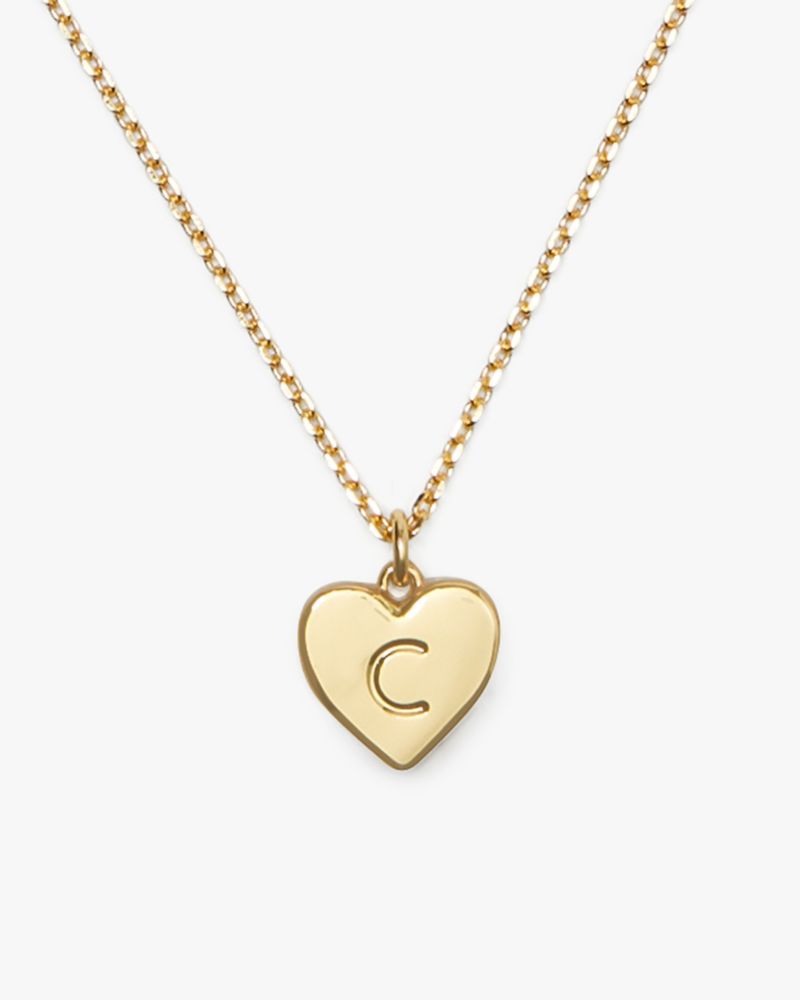 Kate Spade Initial Here C Pendant In Gold