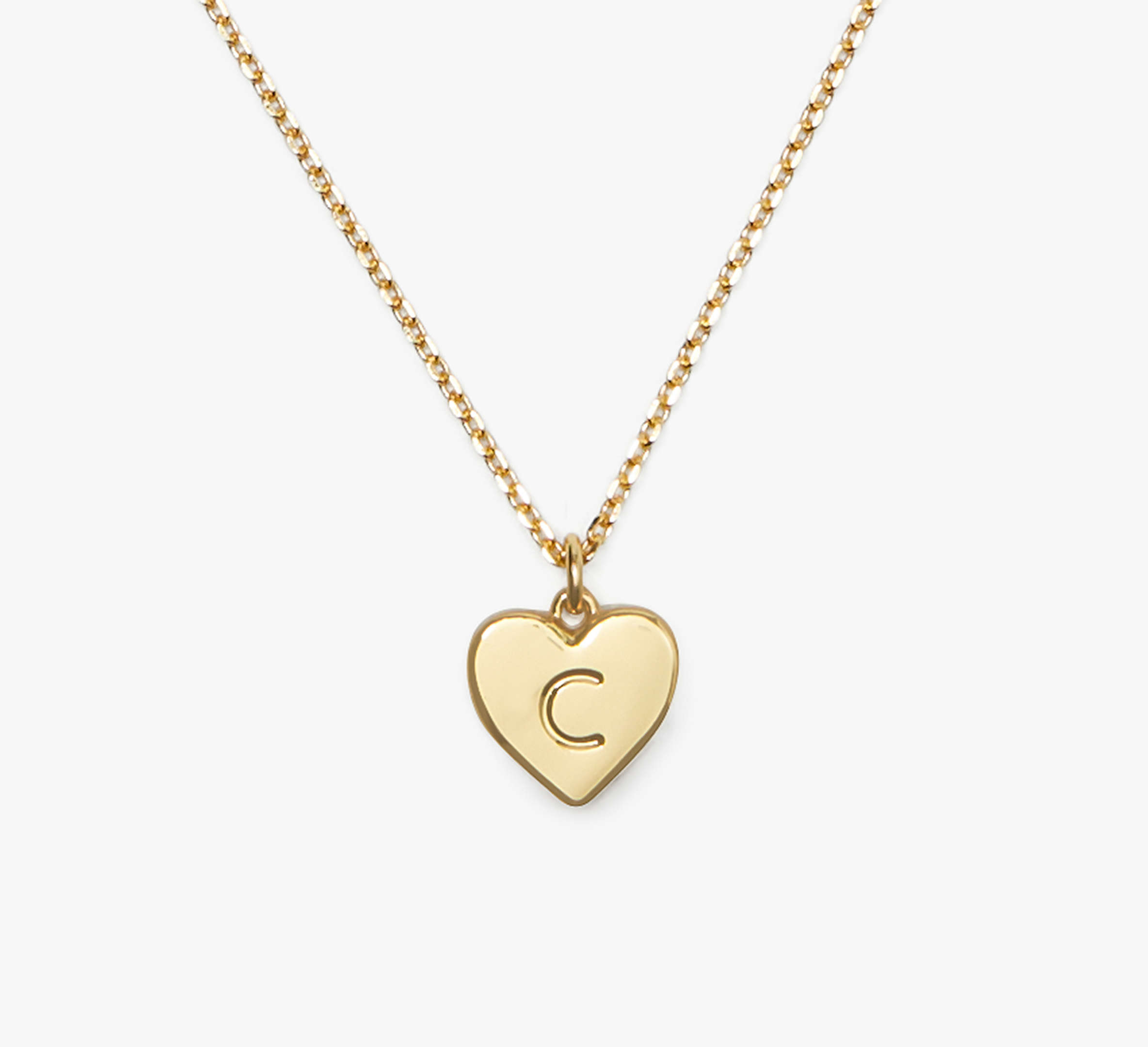 Shop Kate Spade Initial Here C Pendant In Gold