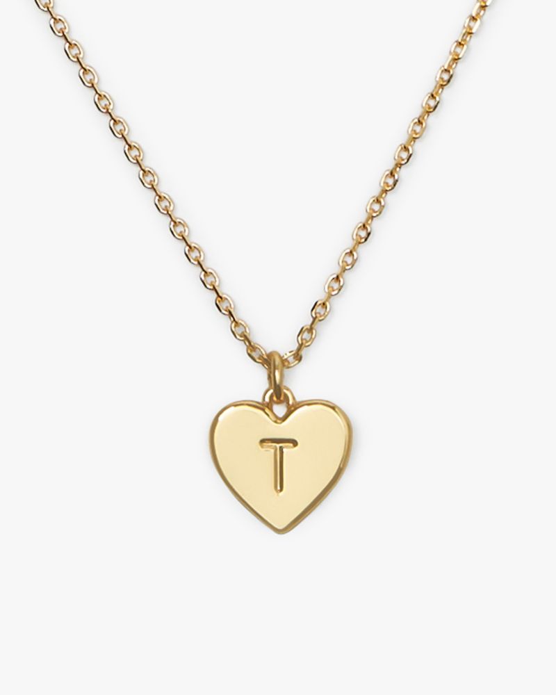 Kate Spade Initial Here T Pendant In Gold