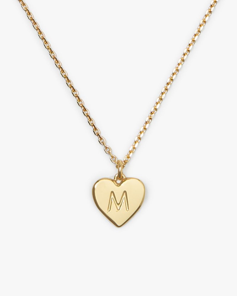 Kate Spade Initial Here M Pendant In Gold
