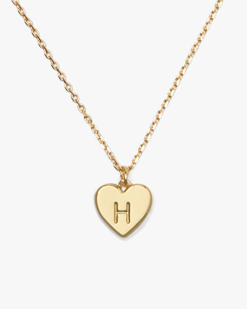 Kate Spade Initial Here H Pendant In Gold