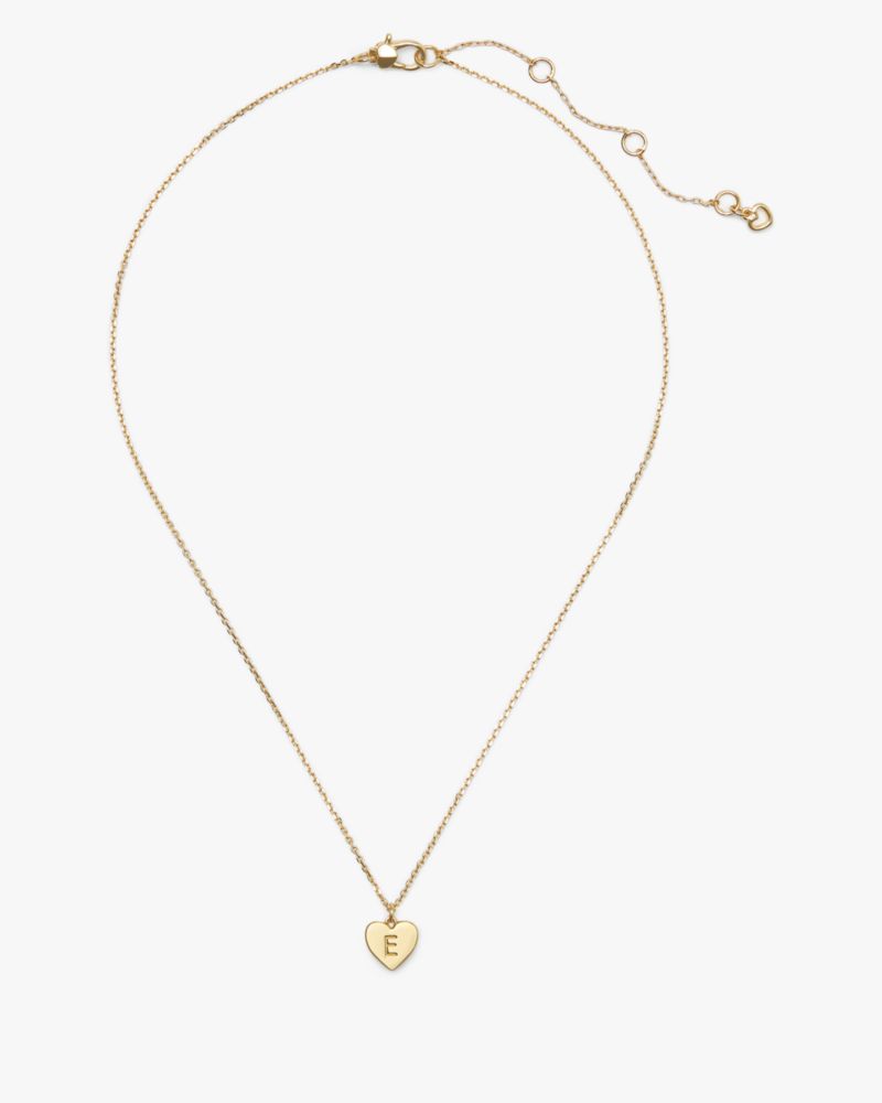 Kate Spade Initial Here E Pendant In Gold