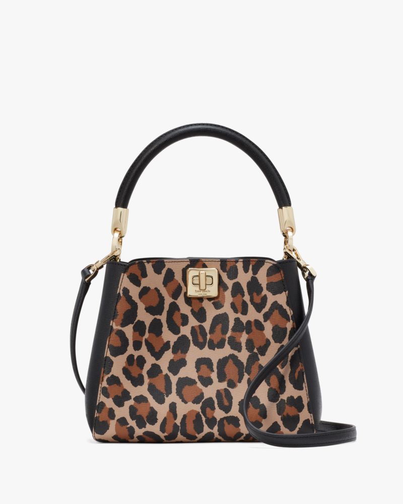 Kate Spade Arch Large Reversible Tote hot with Pouch - Leopard Print K8466