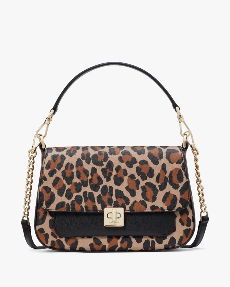 ショルダーバッグ・ポシェット Kate Spade KL042 Phoebe Perforated Mini Top Handle Crossbody Phoebe Spotted Leopard Small Flap Crossbody | Kate Spade Outlet