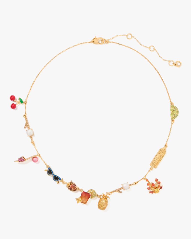 Shop Kate Spade Sweet Treasures Scatter Necklace In Multi