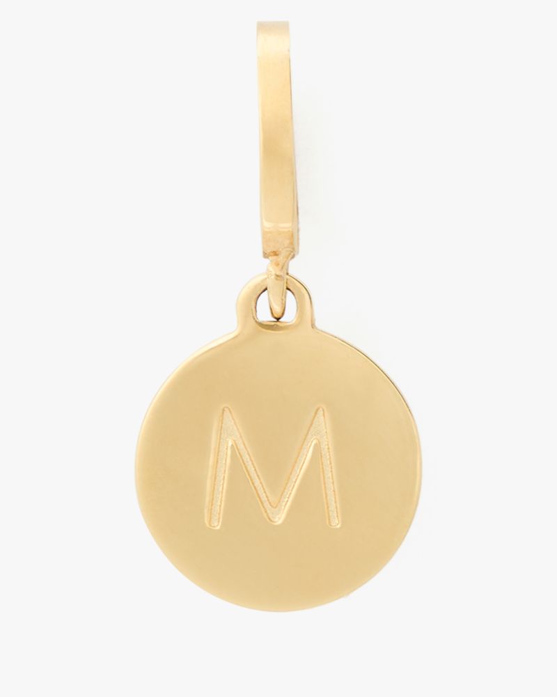 Kate Spade One In A Million Mini M Charm In Gold