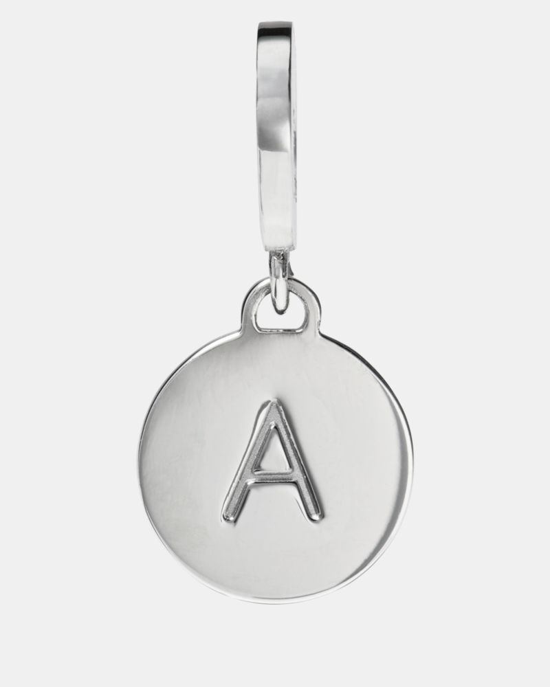 Kate Spade Initial A Mini Charm In Metallic