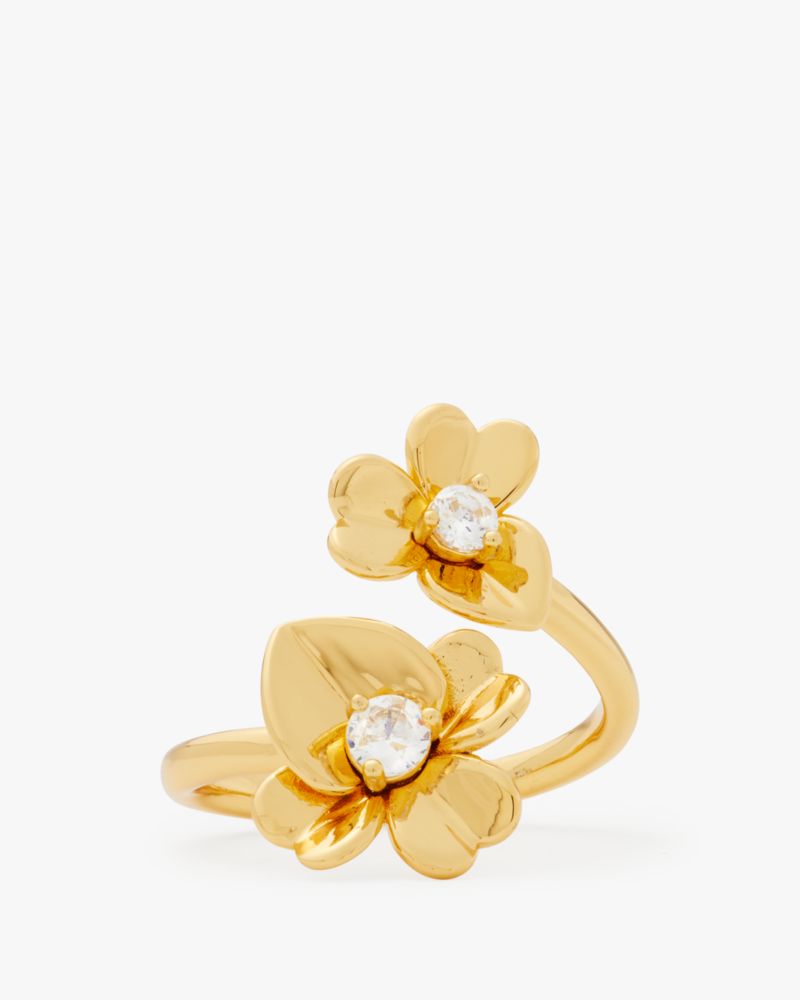 Precious Pansy Wrap Ring