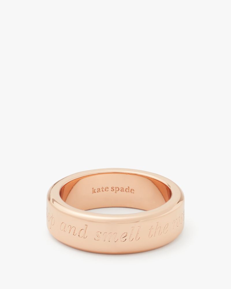 Stop And Smell The Roses Idiom Ring