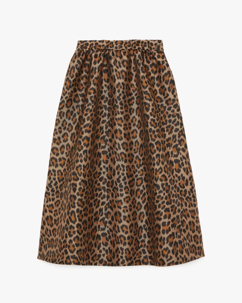 Classic Leopard Midi Skirt