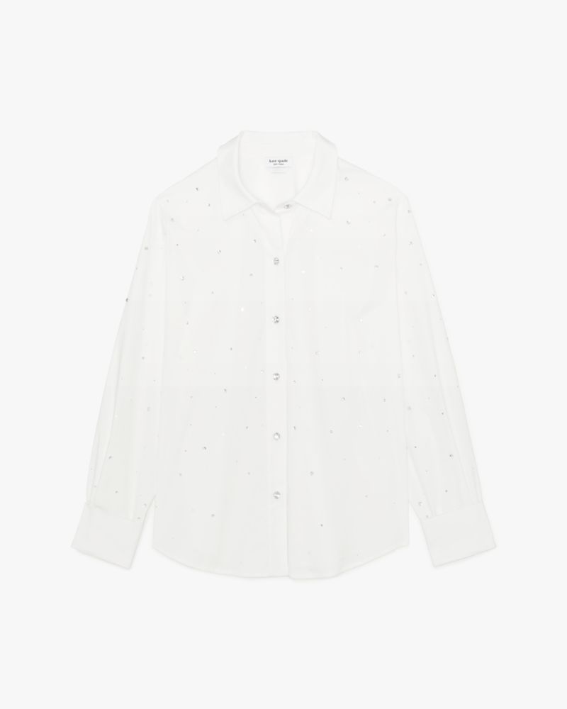 Embellished Poplin Shirt