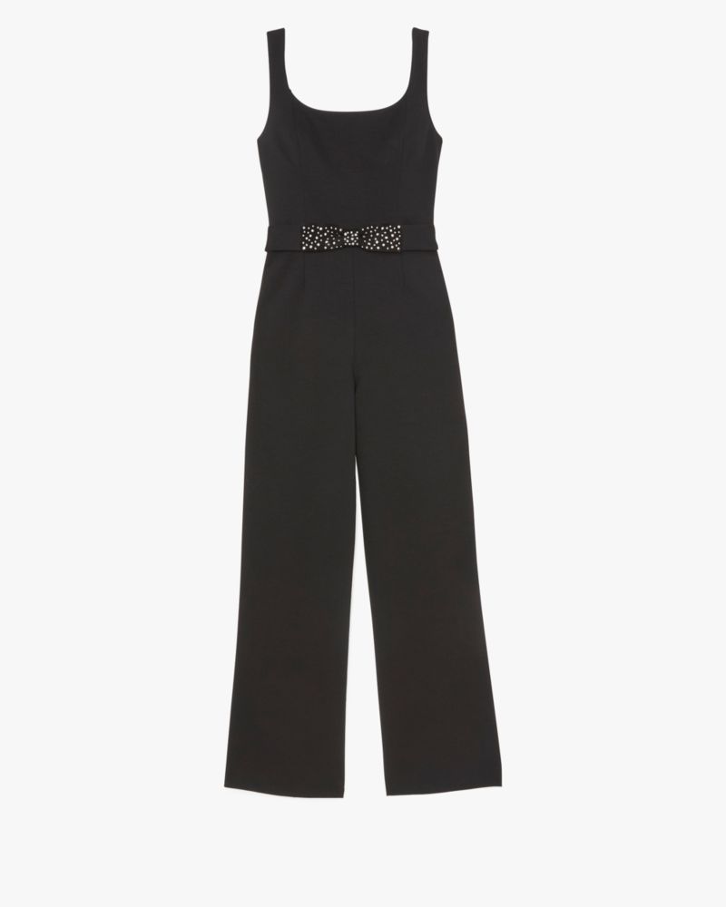 Embellished Bow Ponte Jumpsuit