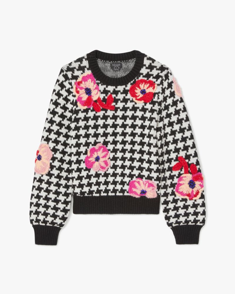 Houndstooth Poppy Sweater