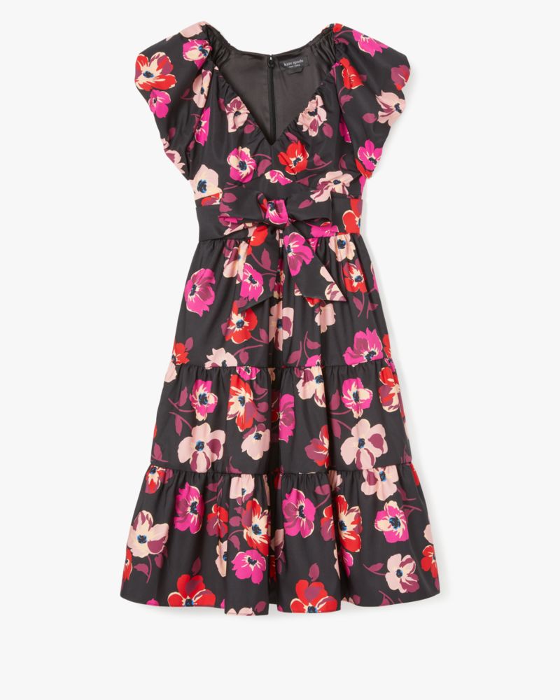 Fall Poppies Midi Dress