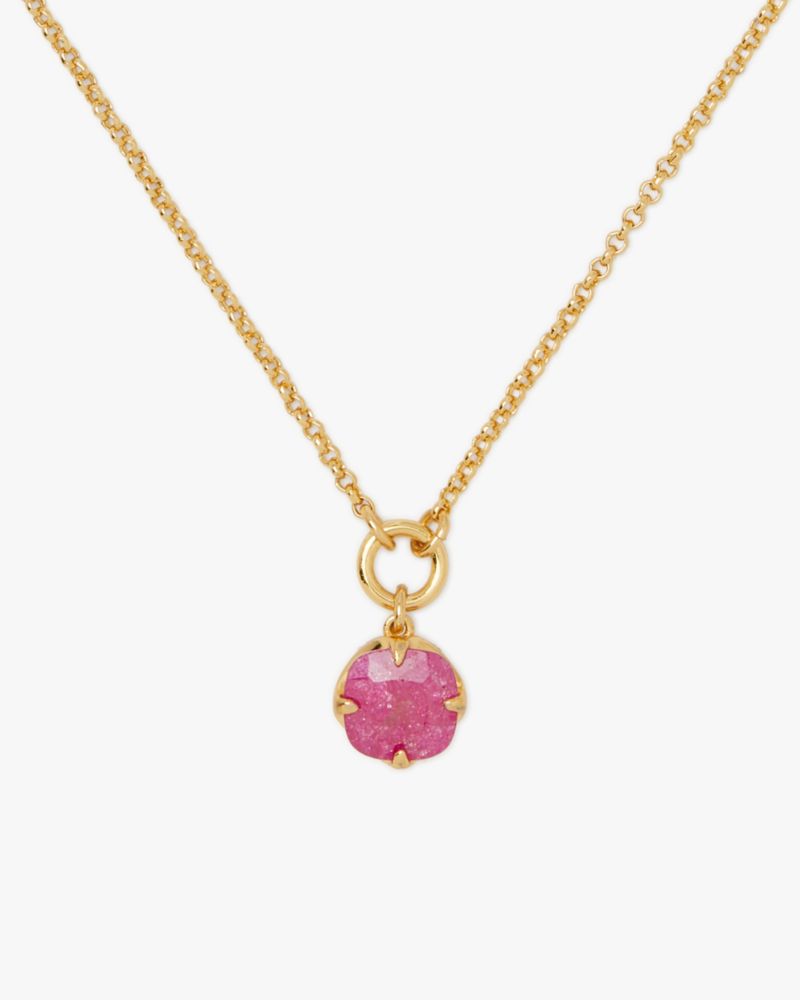 Kate Spade Pop Of Joy Spade Flower Pendant In Fuchsia