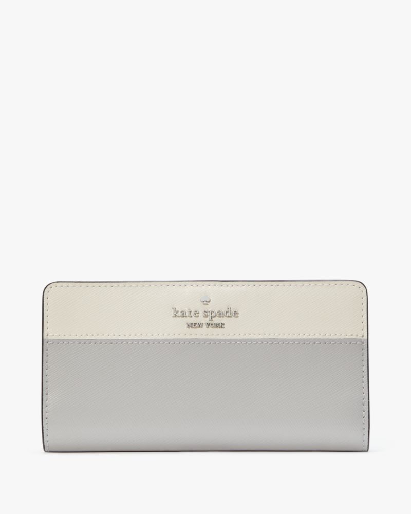 Madison Colorblock Large Slim Bifold | Kate Spade Outlet