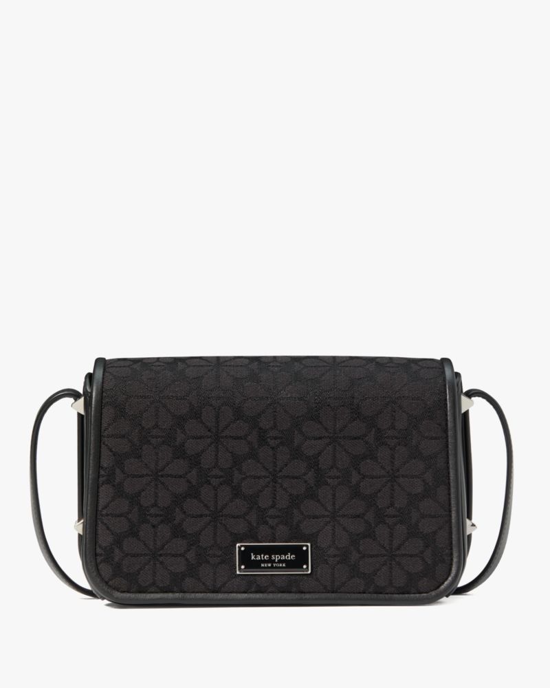 Spade Flower Jacquard Small Flap Crossbody