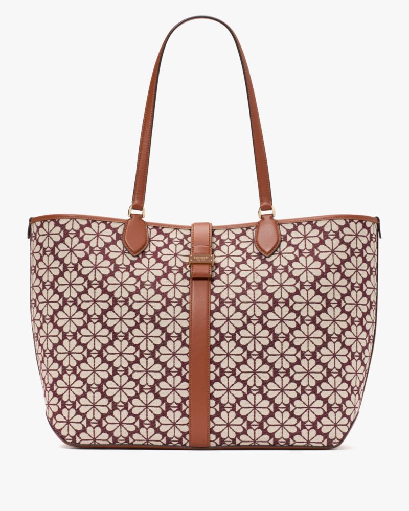 Spade Flower Jacquard Large Open Tote