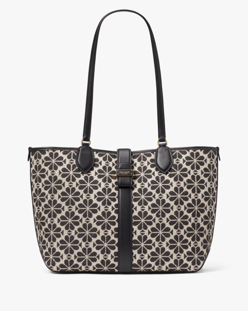 Spade Flower Jacquard Medium Open Tote