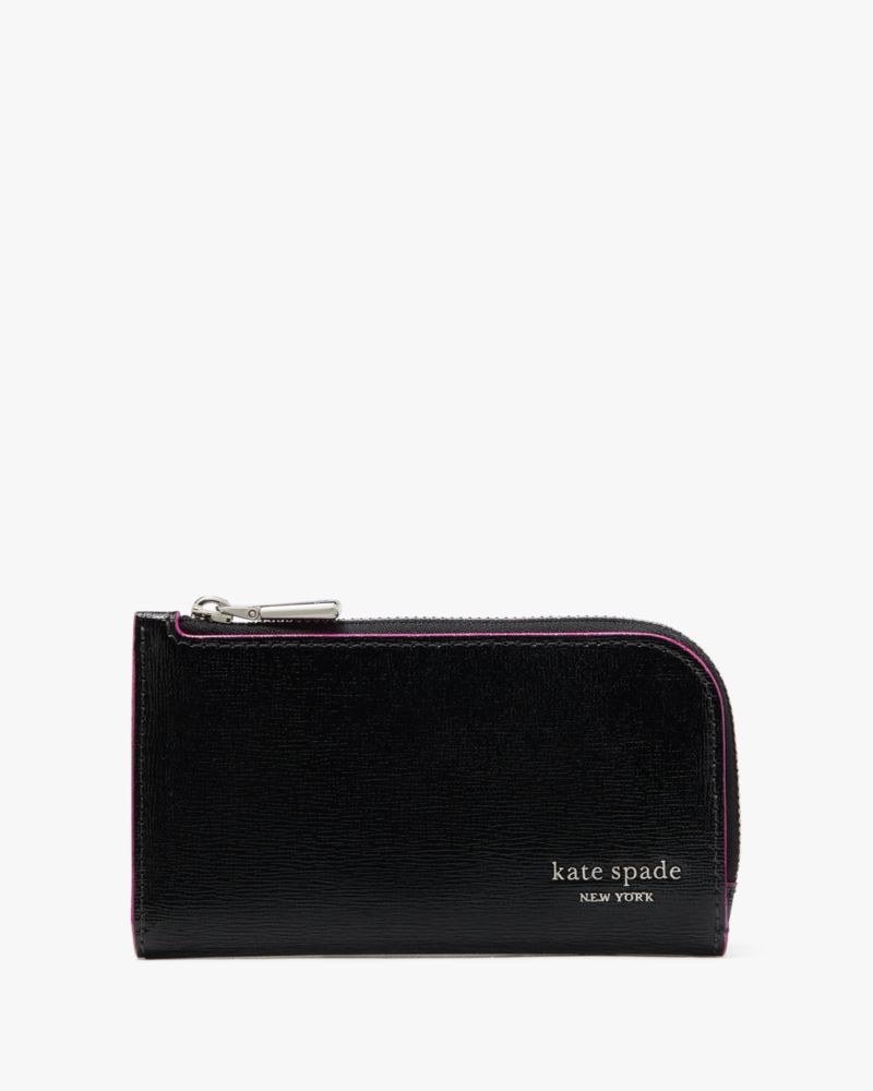 Devin Glitter Edge Small Slim Bifold Wallet