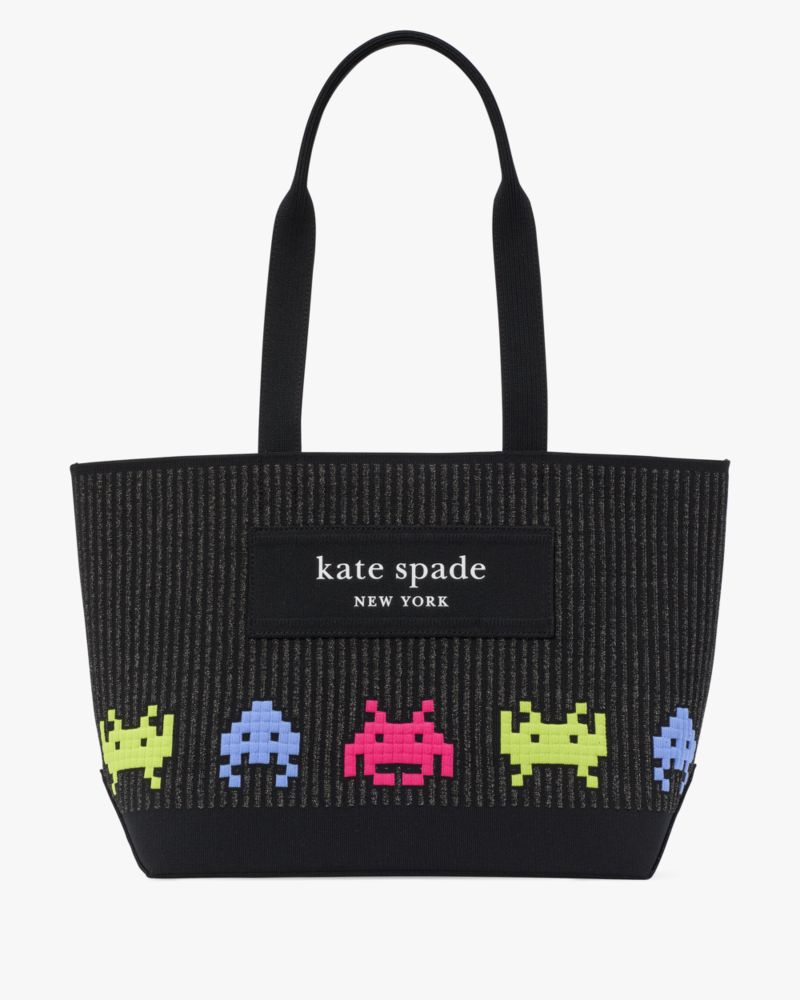 Space Invaders X Kate Spade New York Knit Jacquard Tote