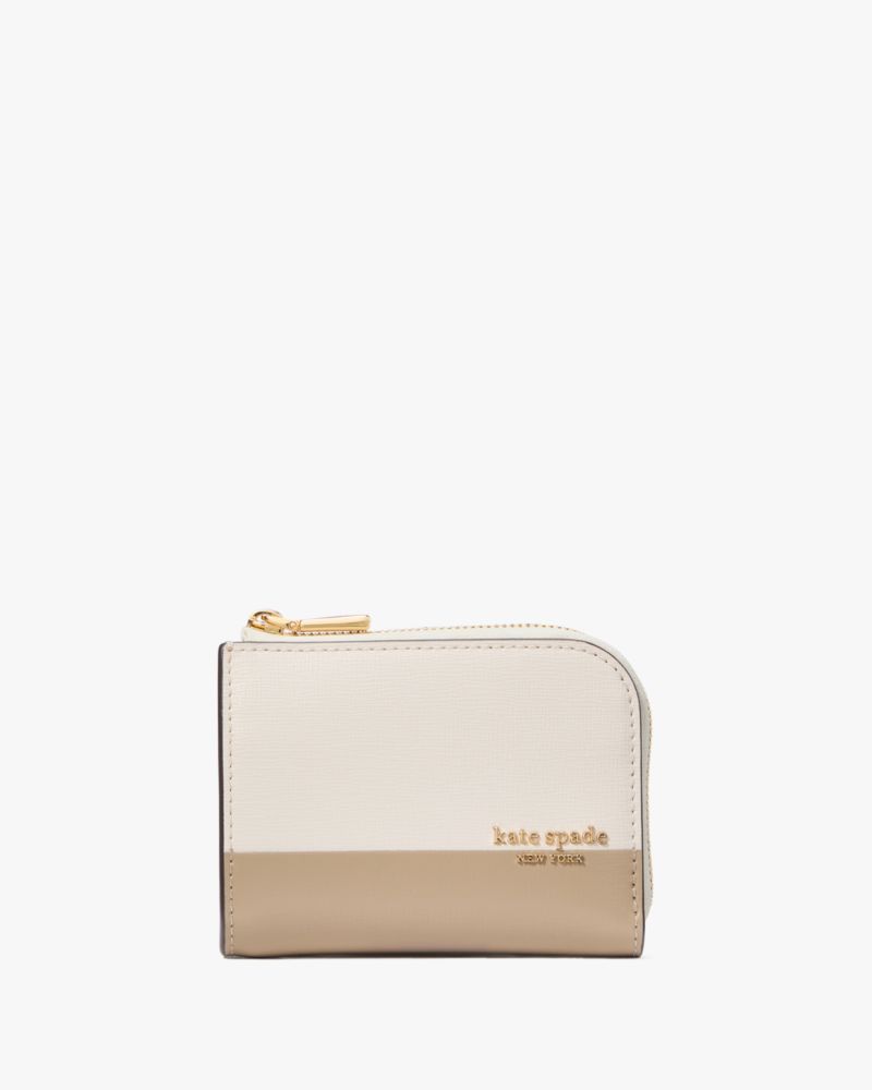 Devin Colorblocked Zip Card Case