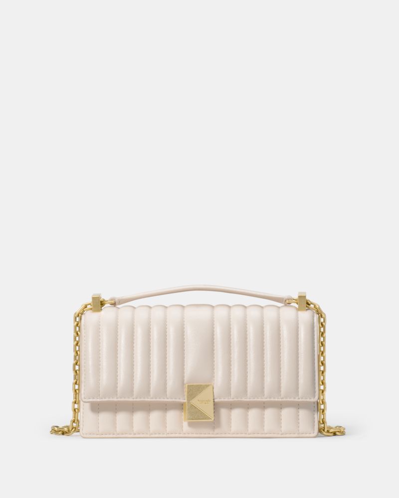Kate Spade New York Mini Deco Quilted Leather Convertible Crossbody Bag In Brown