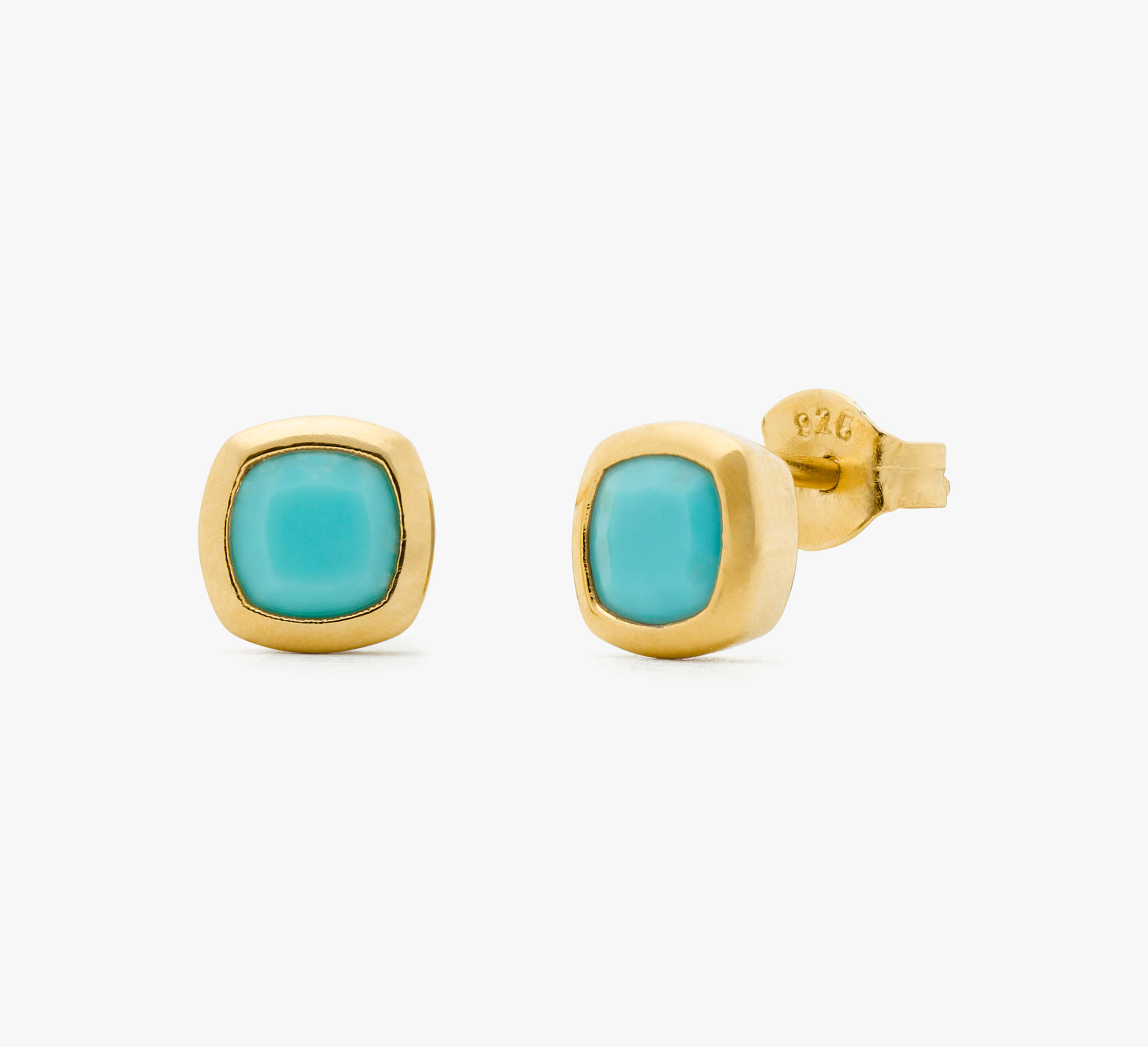 Shop Kate Spade Fine Time To Shine Gem Studs In Turquoise