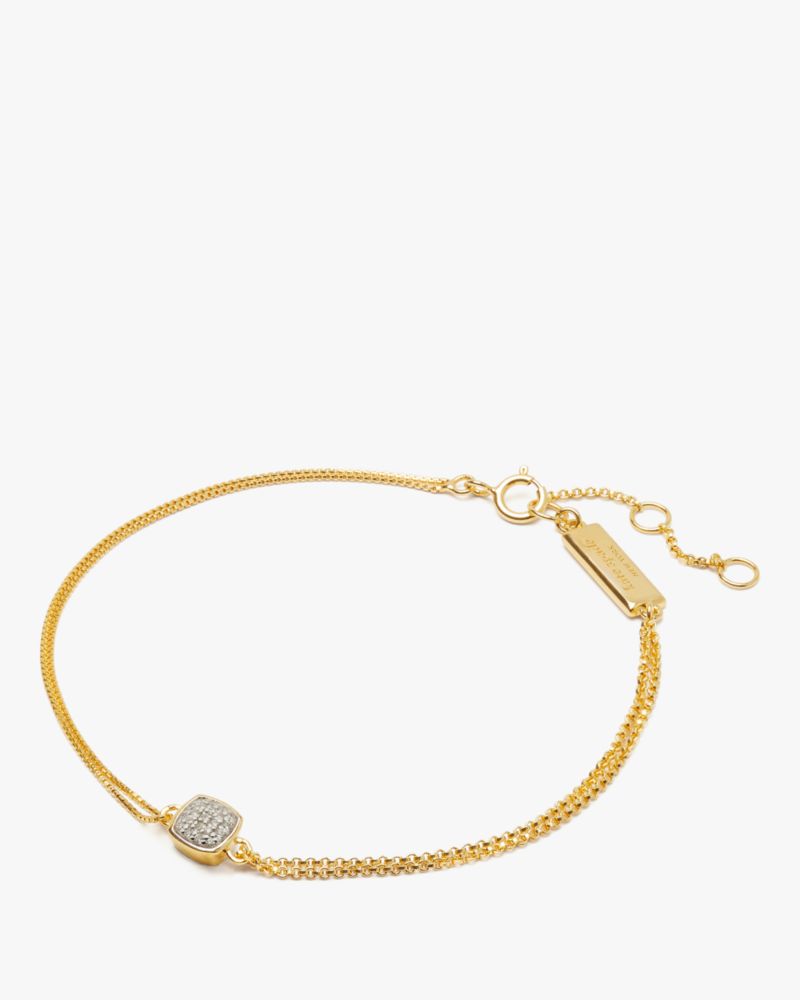 Shop Kate Spade Fine Time To Shine Diamond Bracelet In Gold