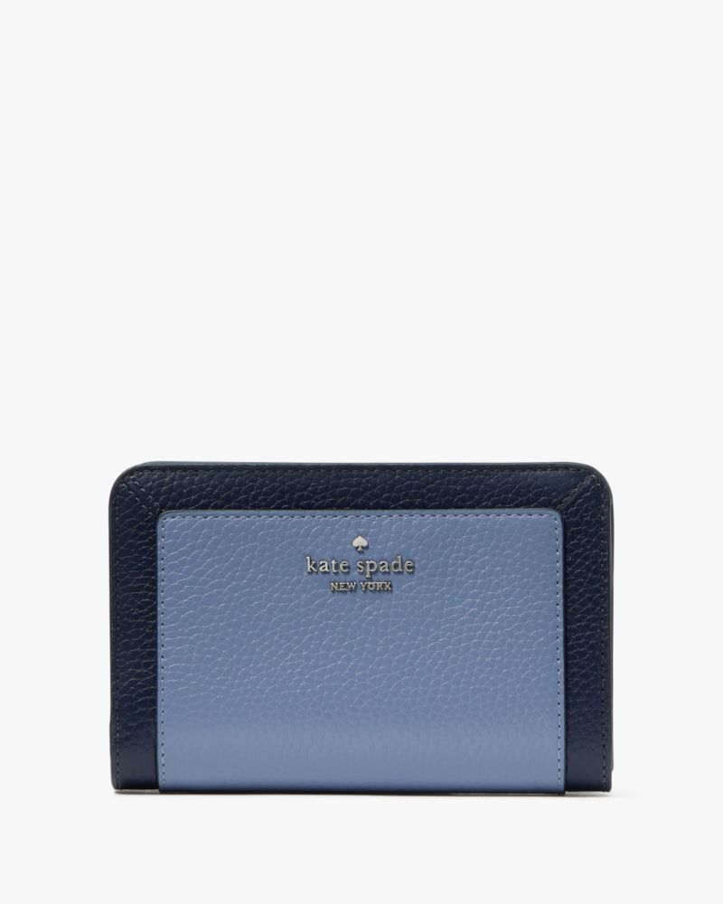 Kate Spade Lena Klapp-Portemonnaie In Blockfarben, Mittelgroß, Kompakt