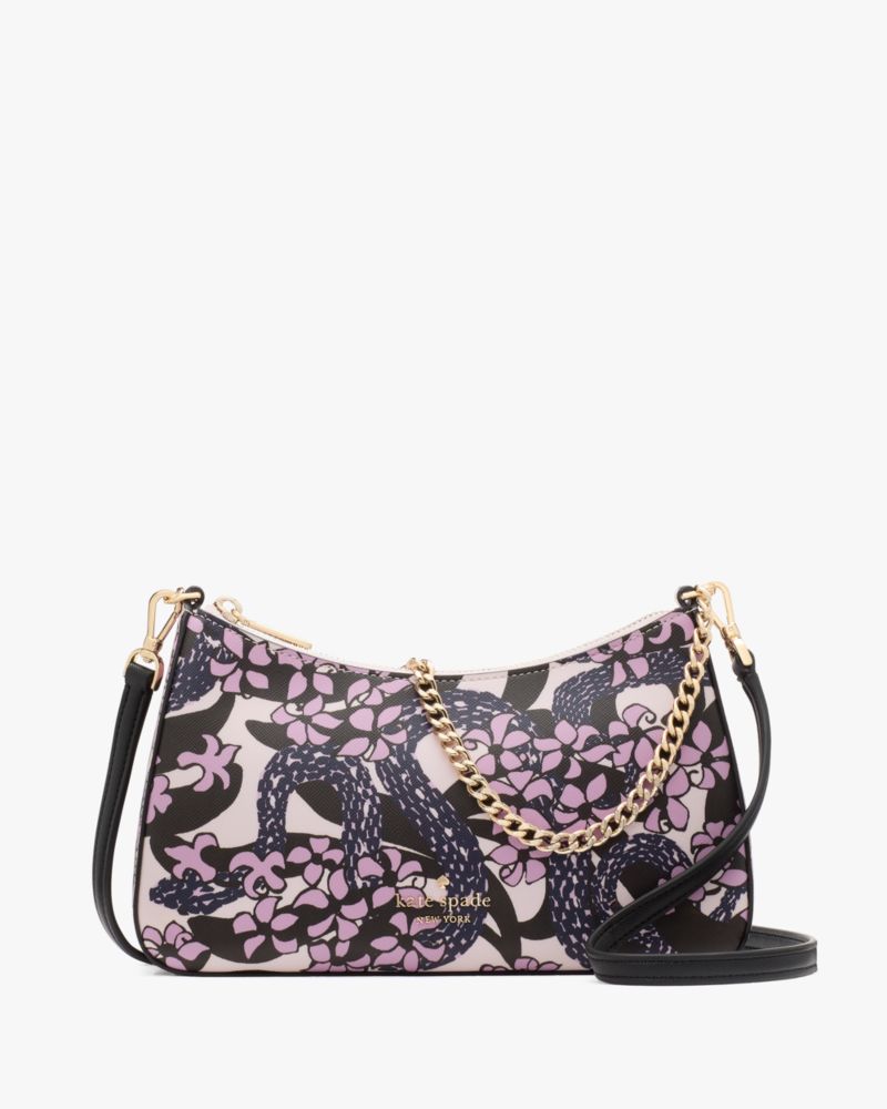 Snake Garden Printed Medium Convertible Crossbody
