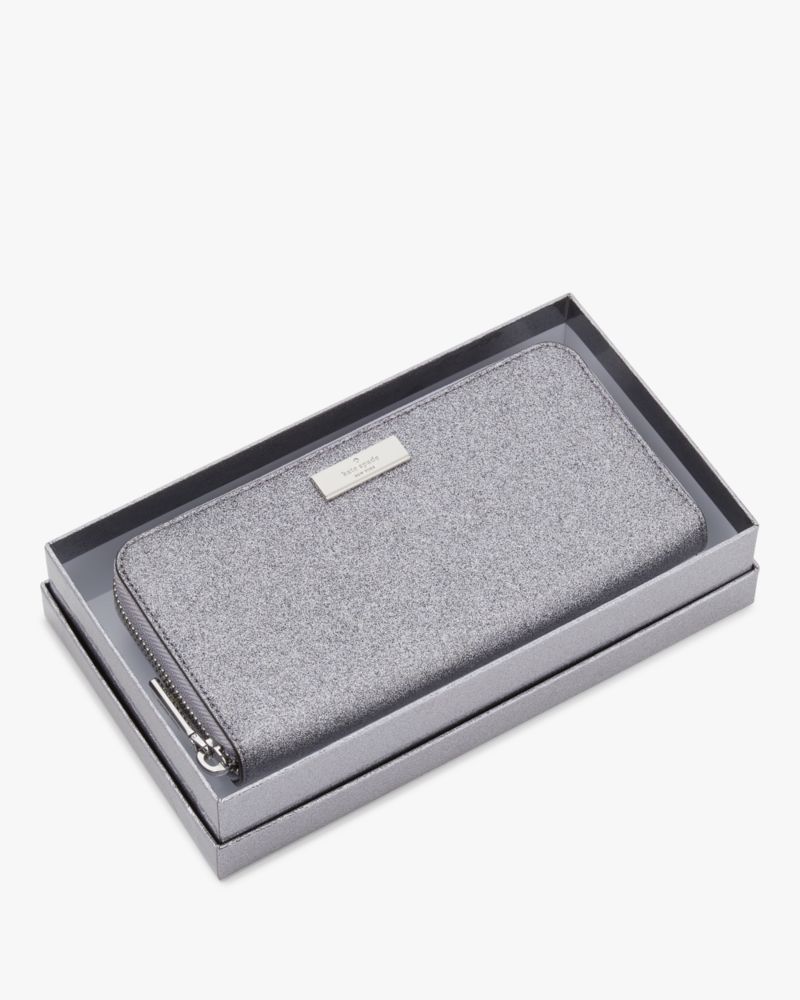 Kate spade metallic wallet deals