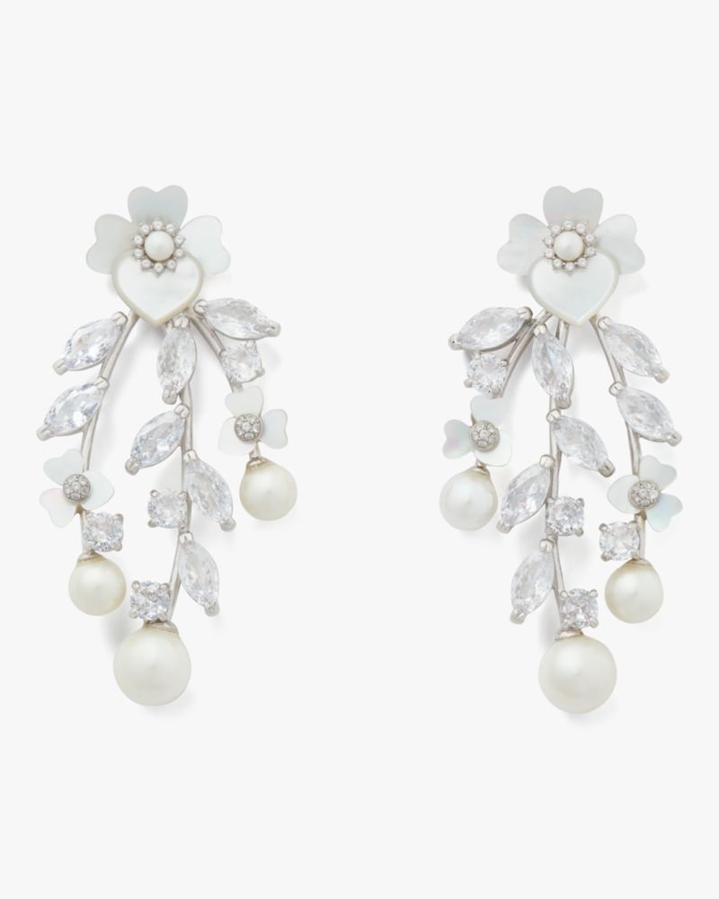 Precious Pansy Chandelier Earrings