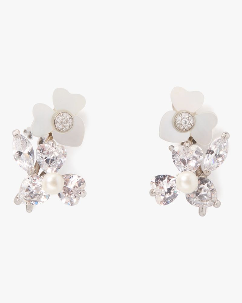 Precious Pansy Cluster Studs