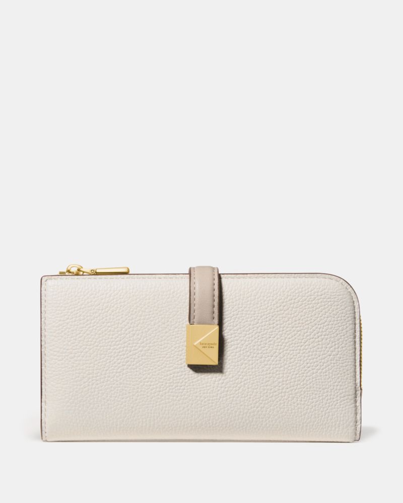 Kate Spade Deco Colorblocked Zip Slim Wallet